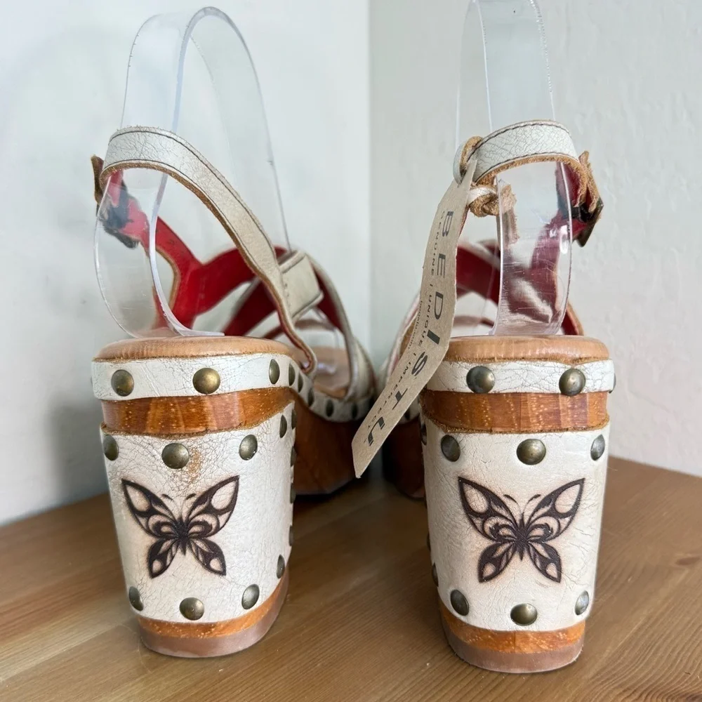 NEW BED STU Mediation Nectar Lux Butterfly Platform Sandals Size 9